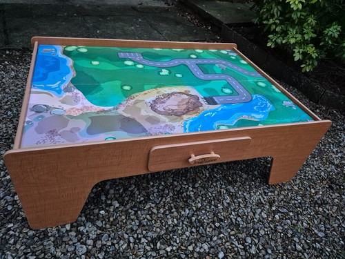 Wooden train table for - wooden, kids